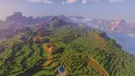 The double villages found right at spawn (Image via Minecraft)